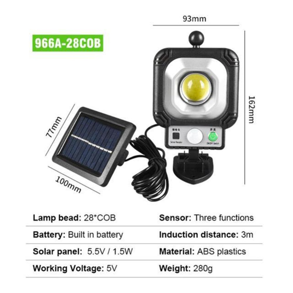 21led Solar Light Outdoor Super Bright Energy Saving Waterproof Human Body Sensor Wall Lamp 966A