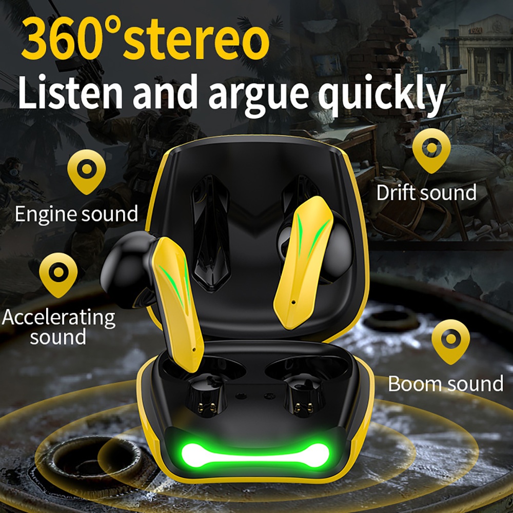 T33 Bluetooth 5.2 Headset Stereo Earbuds Wireless Gaming Headphones - Image 4