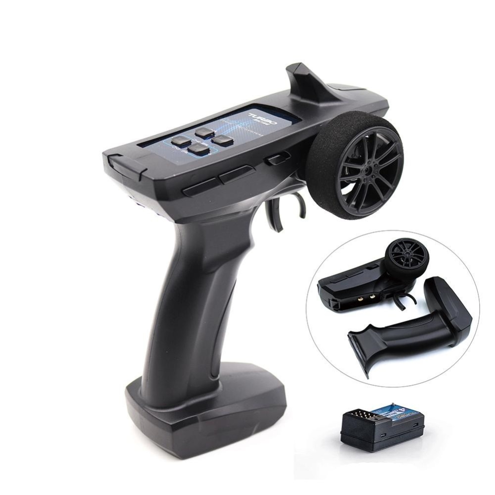 For TURBO 2.4GHz 91805G 4CH Radio Transmitter Controller Remote Control Receiver for RC Drone Car Boat as shown