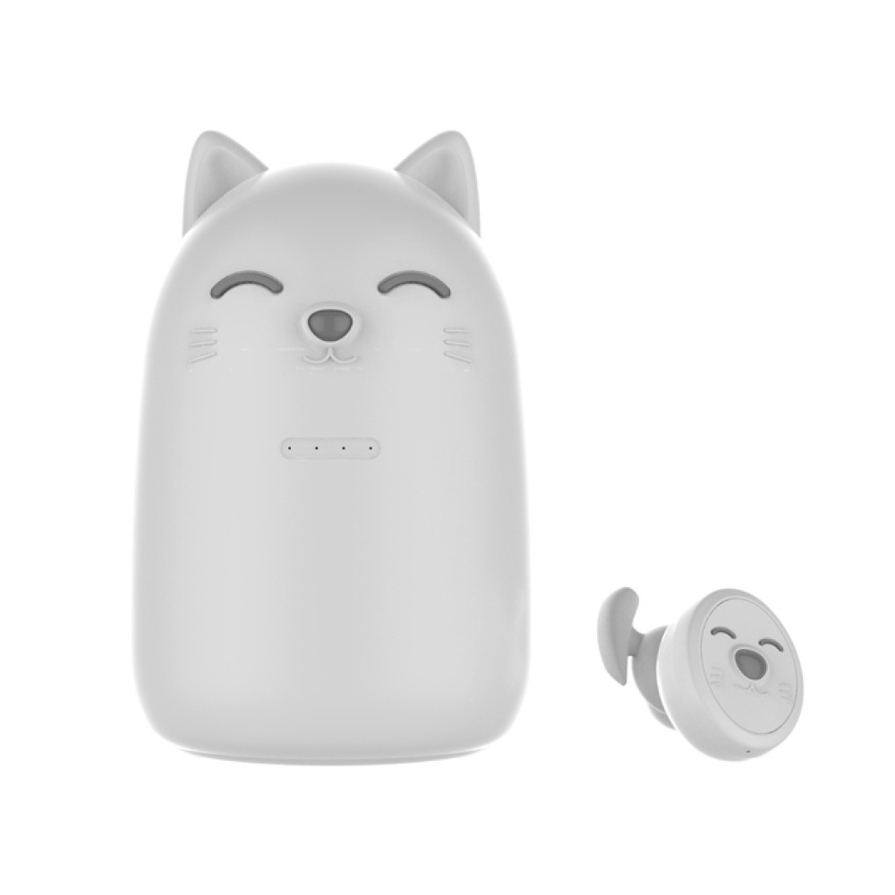 ZW-T12 Cute Cartoon Design Girl Student Wireless Bluetooth Headset Tws Earphones Green - Image 4