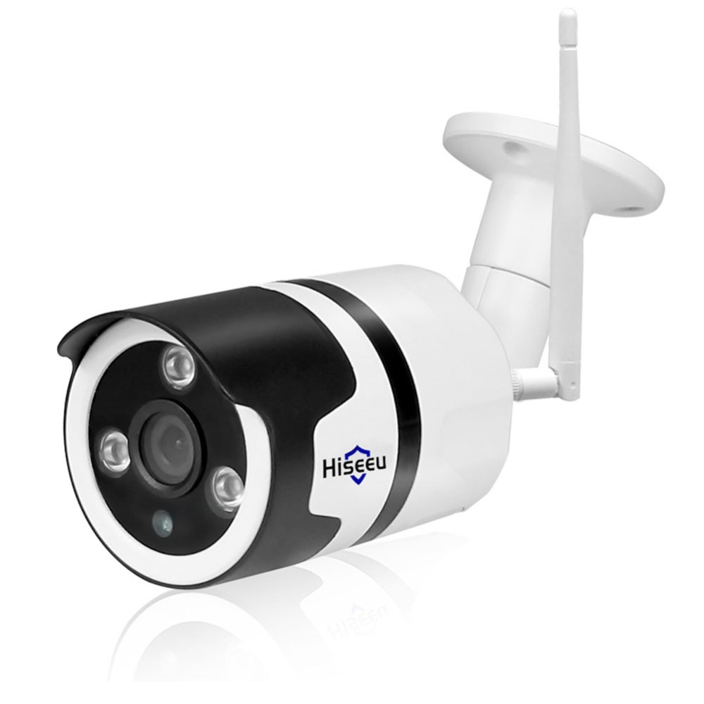 Hiseeu FHY 1080P Wifi Outdoor IP Camera Waterproof Wireless Security Two Way Audio TF Card Record UK plug