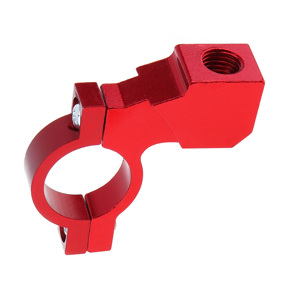 7-8"" Motorcycle Handlebar Mirror Adaptor Holder Clamp On Mount Brackets red