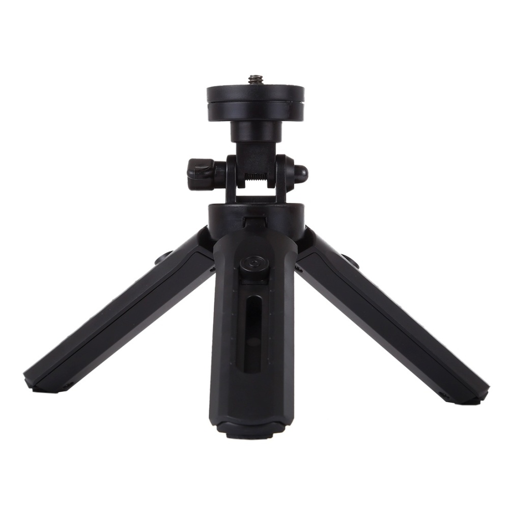 Mini Phone Tripod Portable Foldable Plastic Stand Universal Smartphone Clamp Cellphone Bracket for Xiaomi Huawei black - Image 2