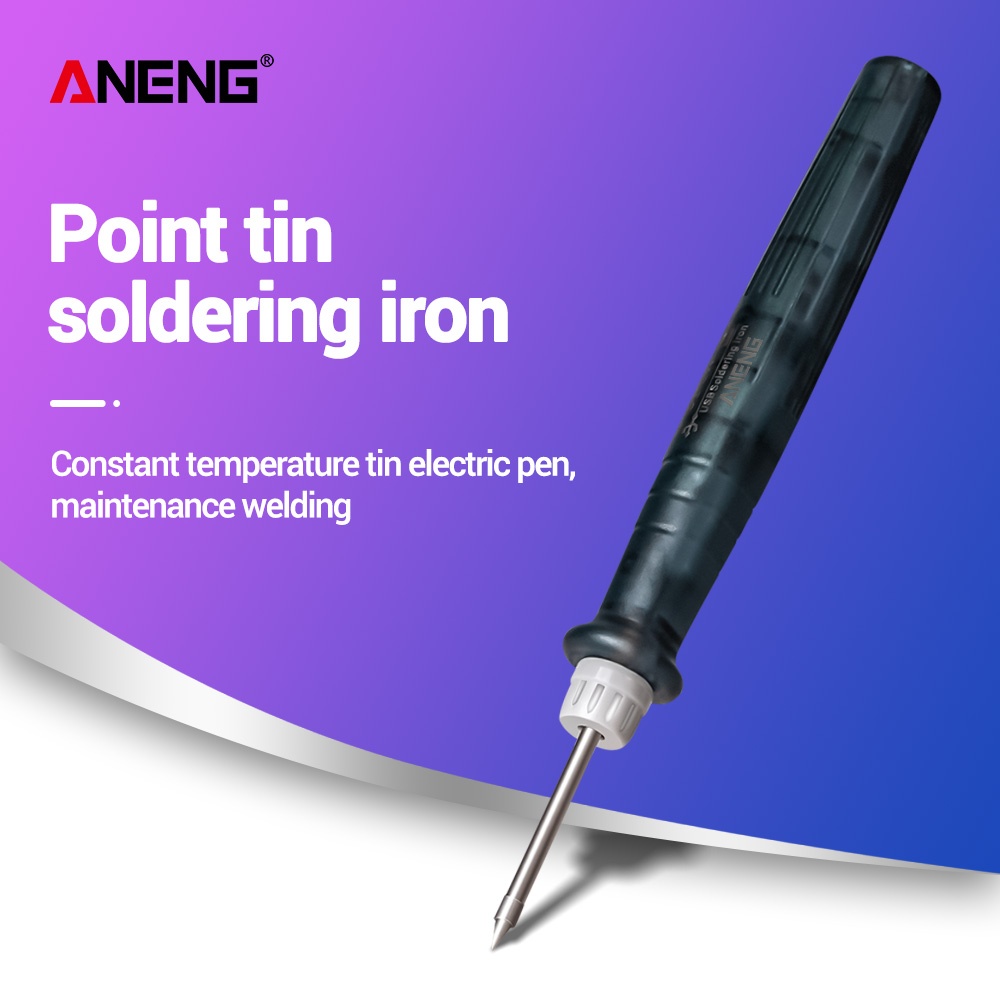 ANENG Portable USB Soldring Iron Pen 5V 8W Electrice Powered Soldering Station Welding Equipment Tools Gray