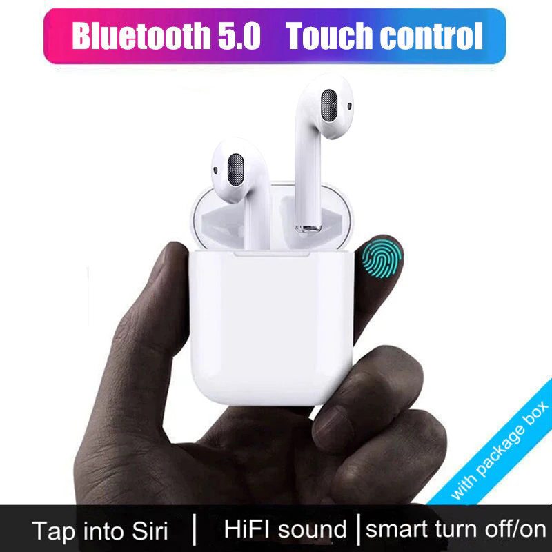 I12 Couleur TWS Bluetooth 5.0 Écouteur blanc - Image 3