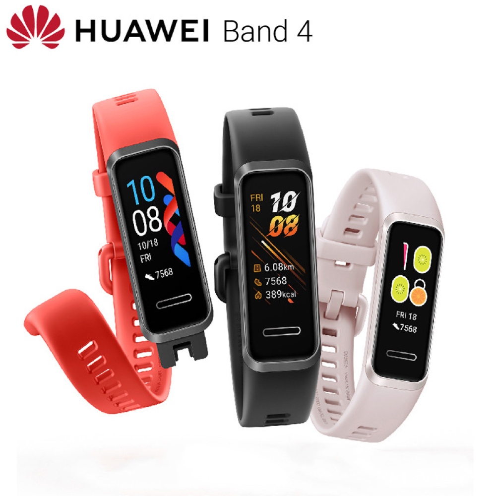 Original HUAWEI Band 4 Smart Sport Watch Plug and Charge Faces Heart Rate Health Monitor Touch Screen orange - Image 2