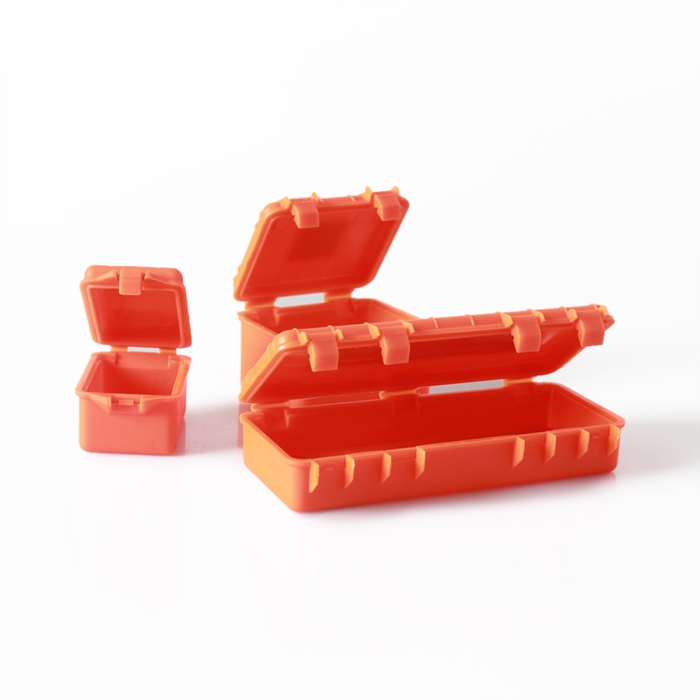 3pcs/set Storage Box Decoration Case for Traxxas TRX4 Axial Orange - Image 2