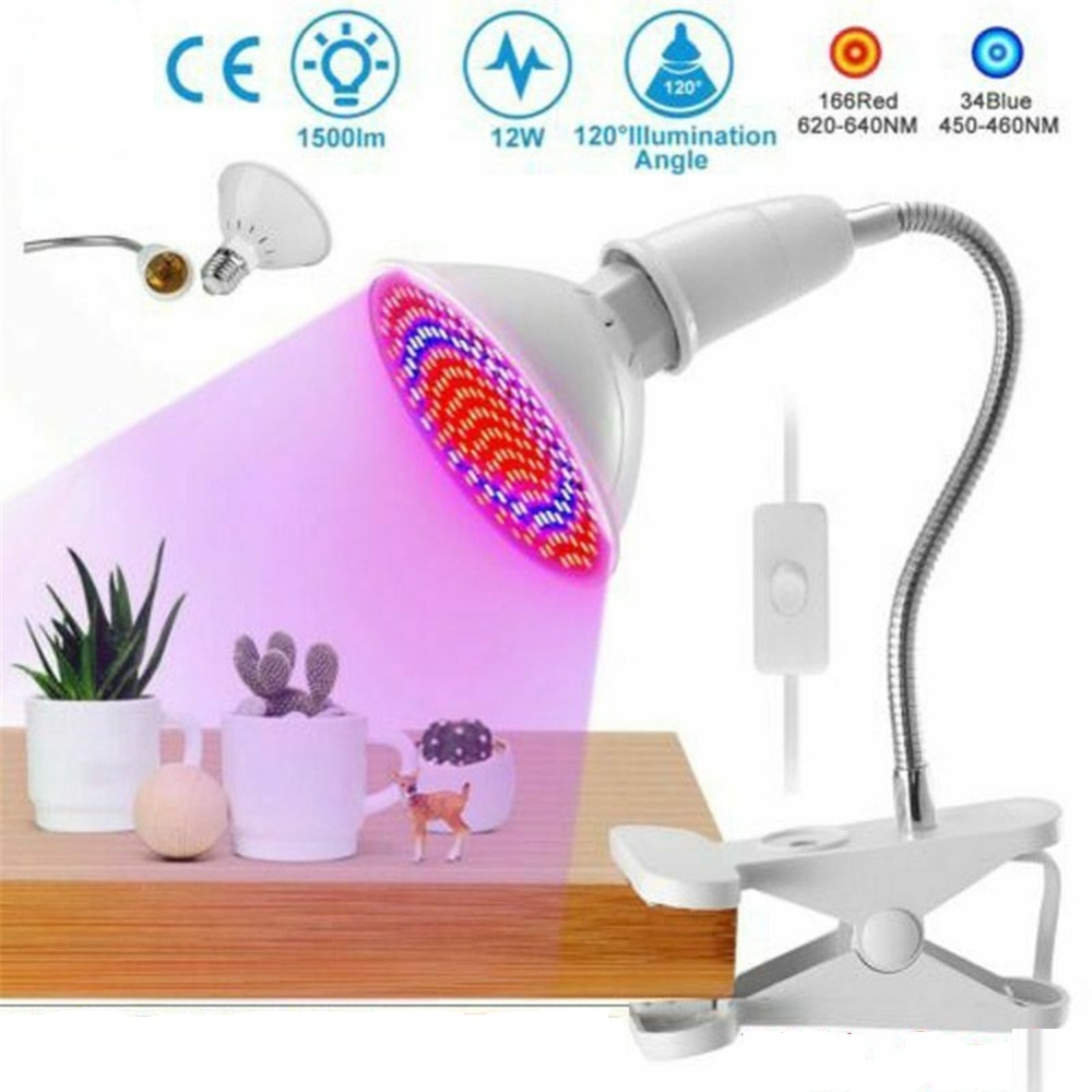 Led Grow Light Energy Saving Growing Lamp Promoting Plant Growth For Indoor Plants Hydroponics light + EU clip