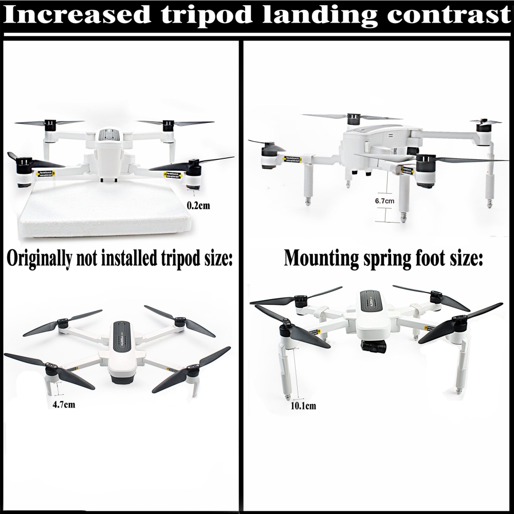 hubsan zino 117s Parts Spring Stand White - Image 2