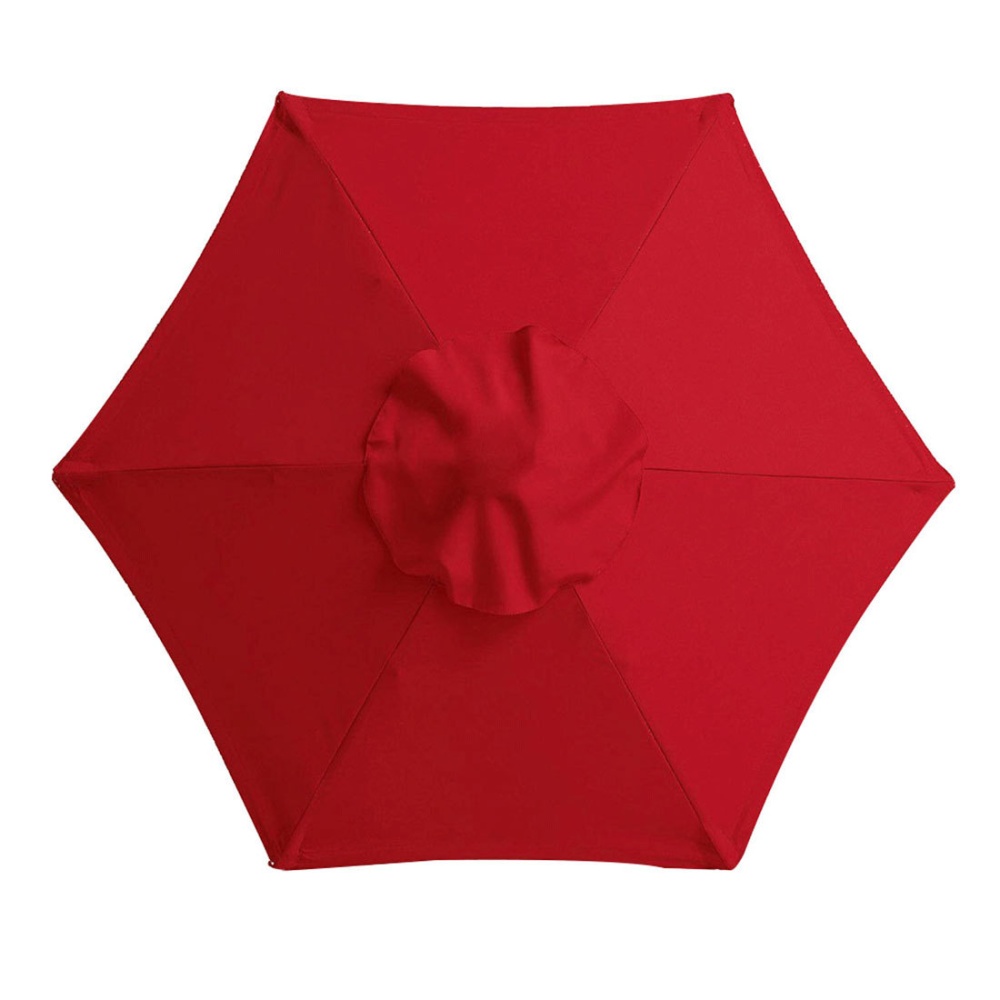 Canopy Umbrella Replacement Sunshade Cover Waterproof Uv Protection Outdoor Cloth Red_2 meters in diameter (suitable for 6-bone umbrella)