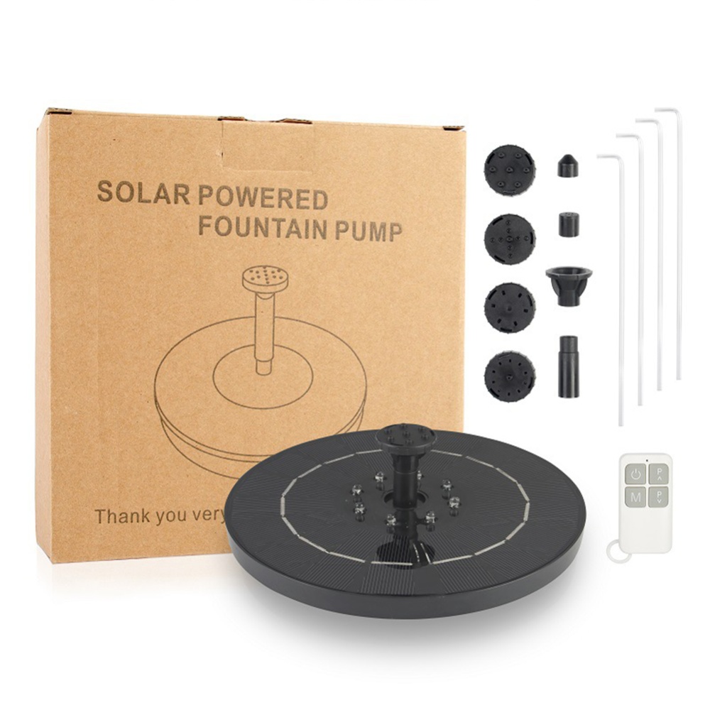 3.5w Solar Fountain with RC Outdoor Colorful Lamp Beads Landscape Floating for Garden Pool