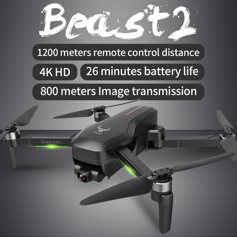 SG906 PRO2 Professional Drone with Camera 4K hd 3-Axis Gimbal self-stabilization 5G WiFi FPV Brushless RC quadcopter drone GPS With foam box - Image 2