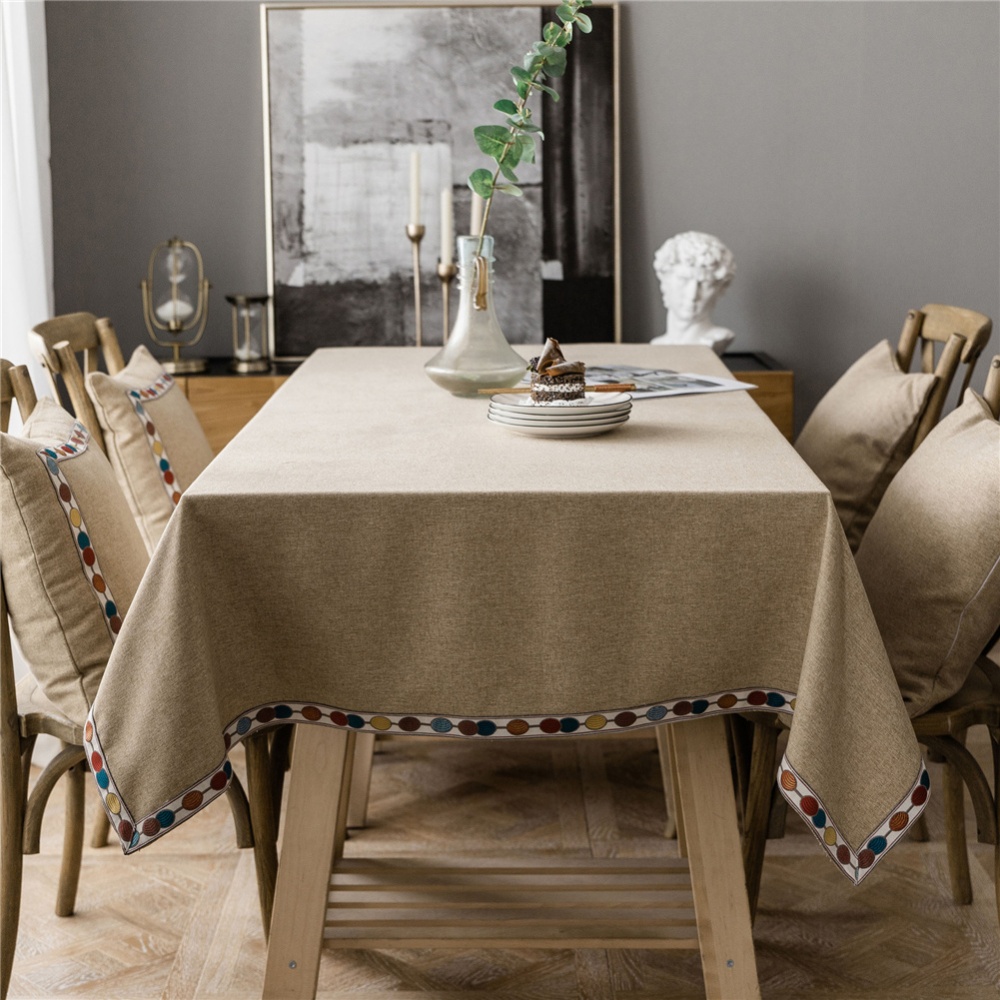 Table Cloth Tablecloth Decorative Fabric Cover For Outdoor Indoor red_100*140cm - Image 3