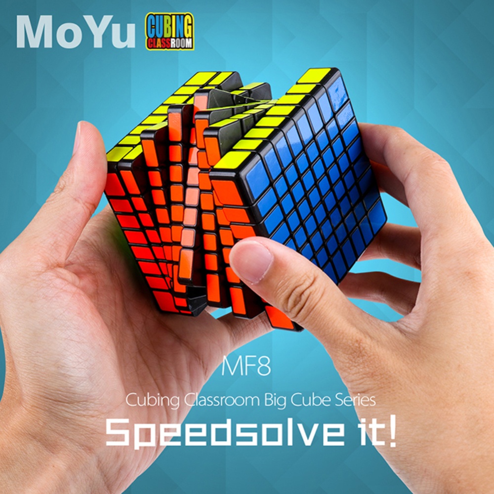 8x8 Magic Puzzle Cube Speed Adult Kids Educational Toy Gift Competition Game fluorescent 6 colour - Image 2