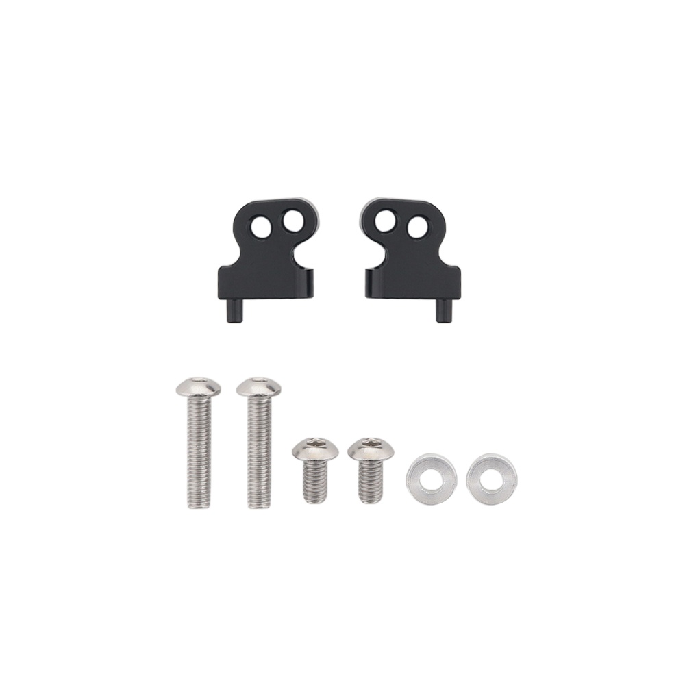 Aluminum Adjustable Front Rear Upper Damper Shock Mount for RC 1/10 TAMIYA CC01 Black front