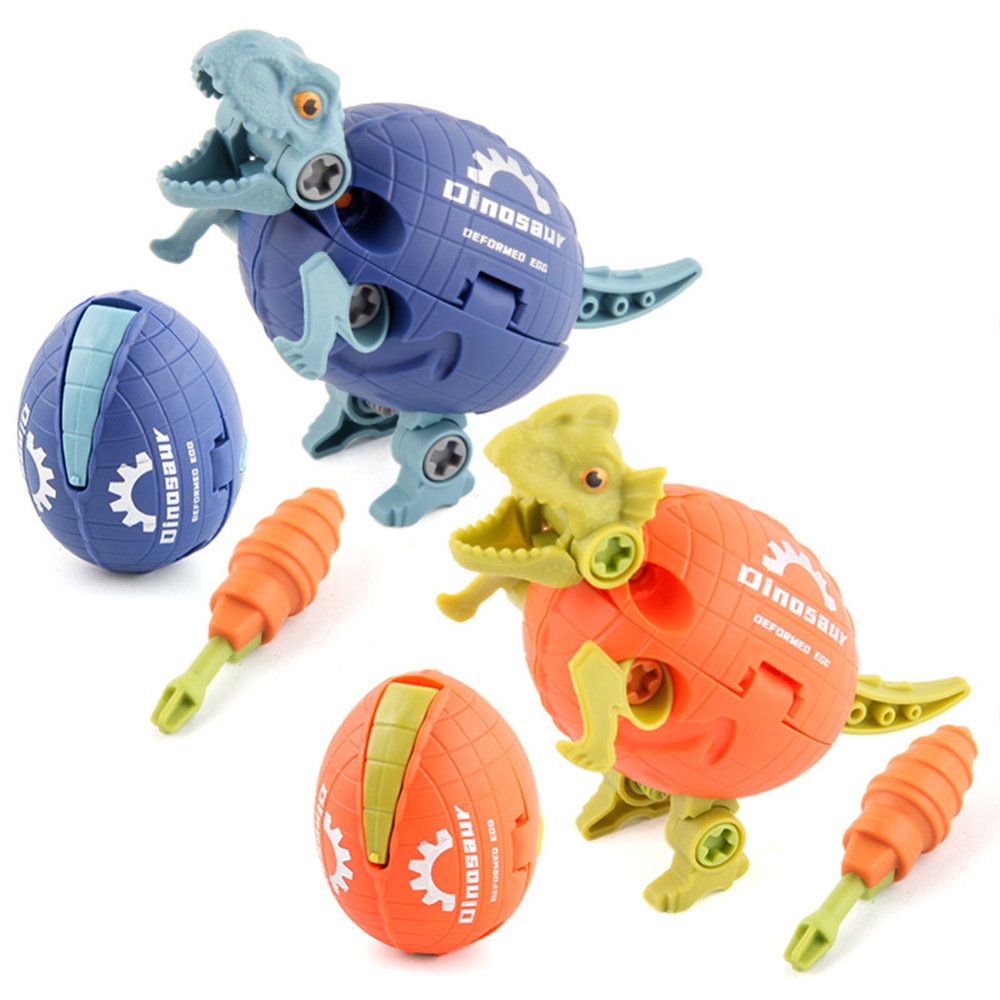 Diy Deformed Assembling Dinosaur Eggs Toy Screwing Disassembling Children Puzzle Toys Raptor - Image 2