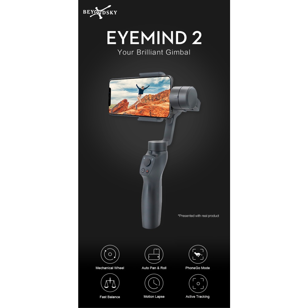 Eyemind 2 3-Axis Handheld Smartphone Gimbal Stabilizer black