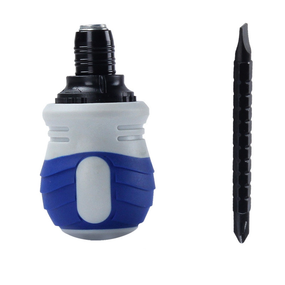 Multi-function 1.5-inch Wrench Screwdriver Ratcheting Telescopic Dual-use Mini blue