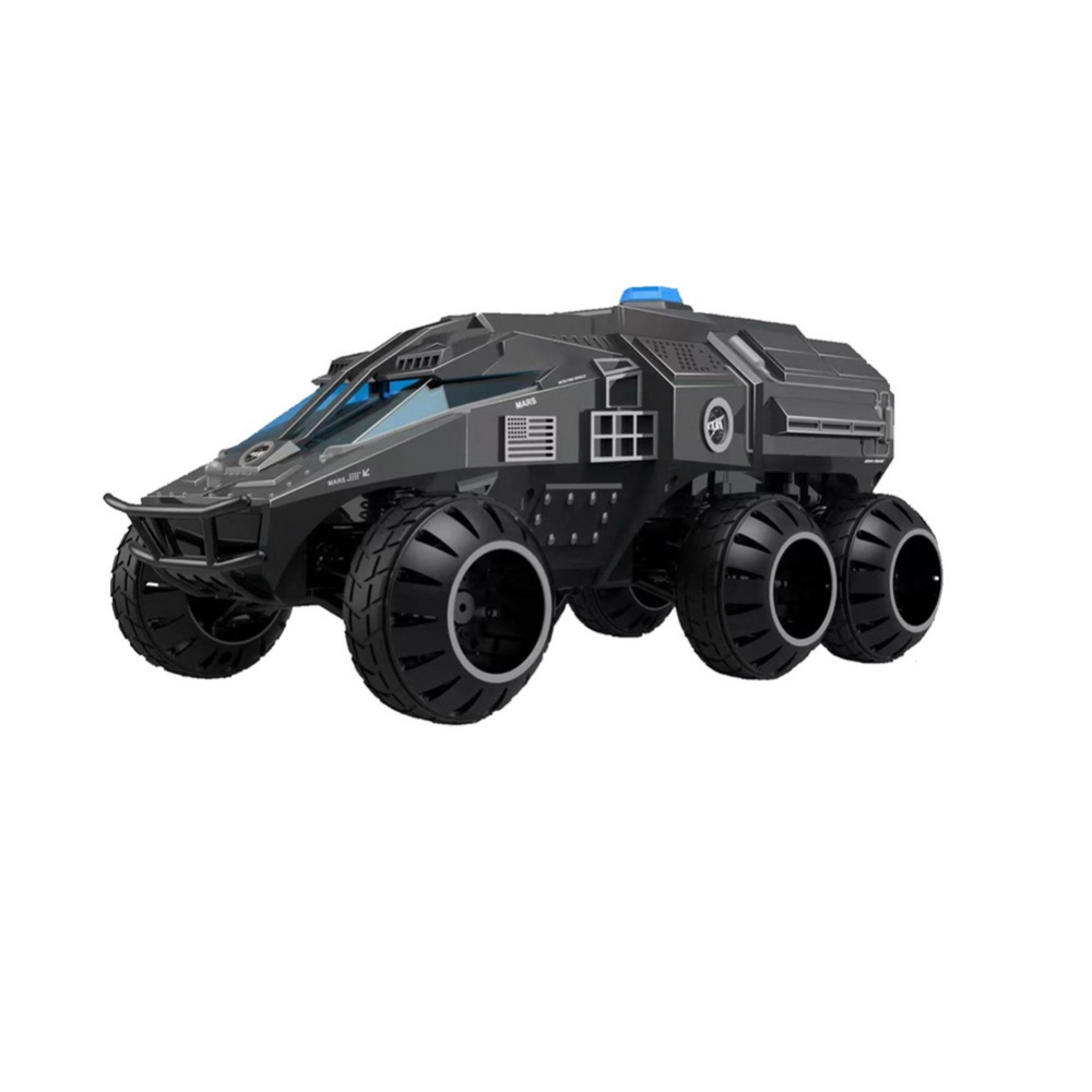 G2065 1:12 Full Scale RC Tank Mars Detecting Car Six-wheeled Space Vehicle Remote Control Toys Grey - Image 2