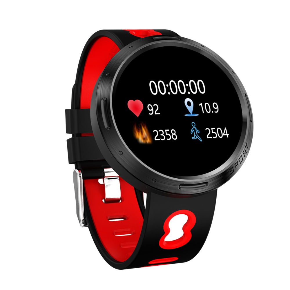 Hommes Femmes M58 Smart Watch Imperméable IP68 Couleur écran Fitness Bracelet Coeur taux moniteur montres pour Android iOS téléphone rouge