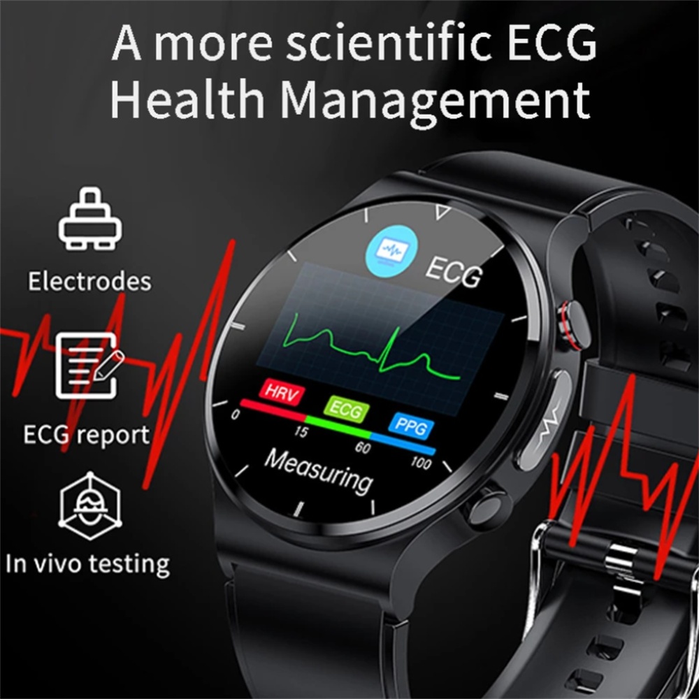 E88 Smart Watch ECG PPG Blood Pressure Heart Rate Monitor Wireless Charger IP69 Waterproof Smartwatch - Image 3