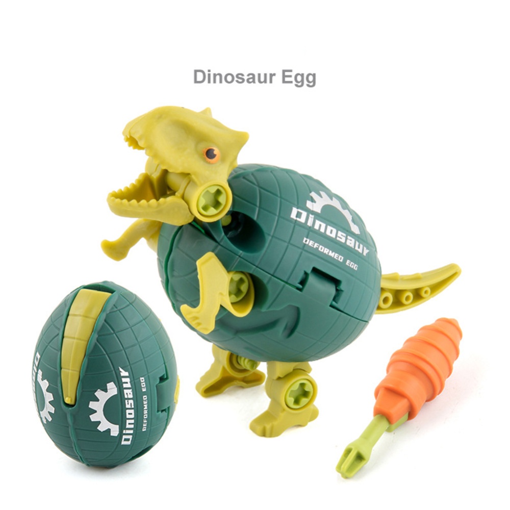 Diy Deformed Assembling Dinosaur Eggs Toy Screwing Disassembling Children Puzzle Toys Oxhorn dinosaur