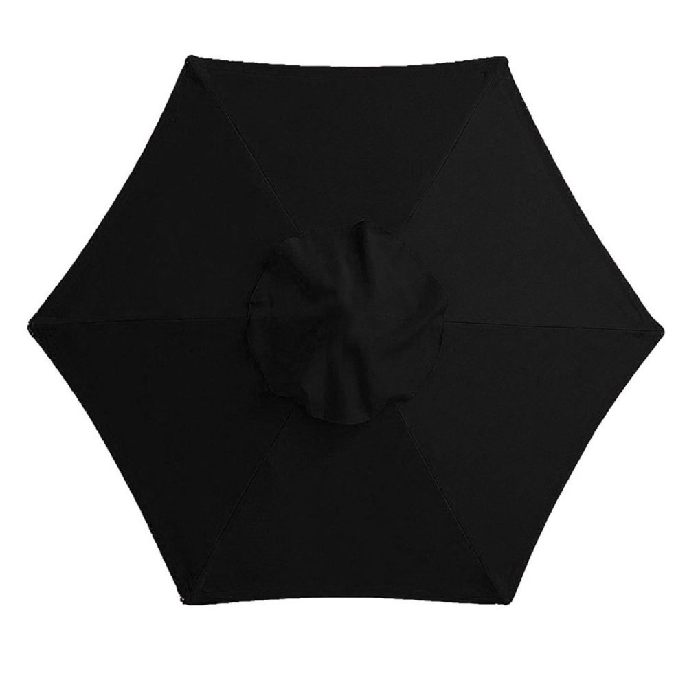 Canopy Umbrella Replacement Sunshade Cover Waterproof Uv Protection Outdoor Cloth black_2 meters in diameter (suitable for 6-bone umbrella)
