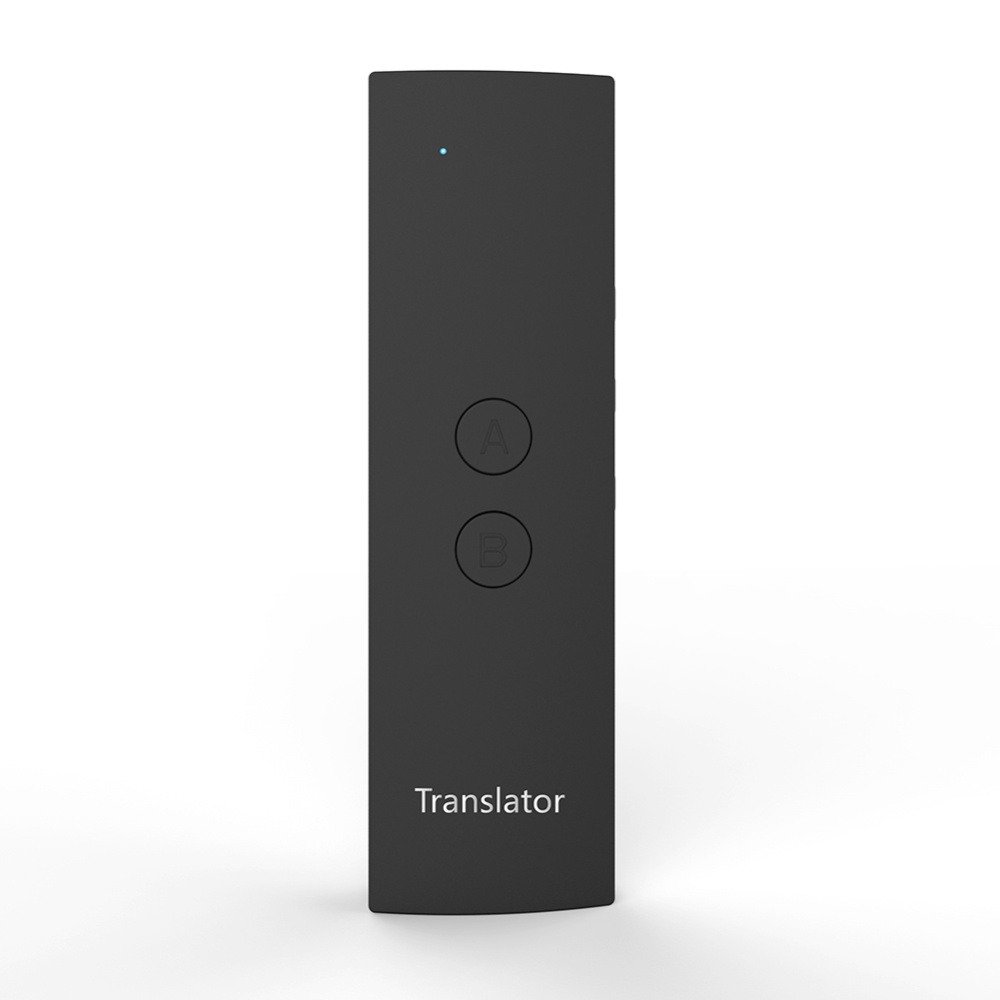 T6 Smart Translator Bluetooth Wireless Translation Pen Real Time Voice for Business Travel Use black