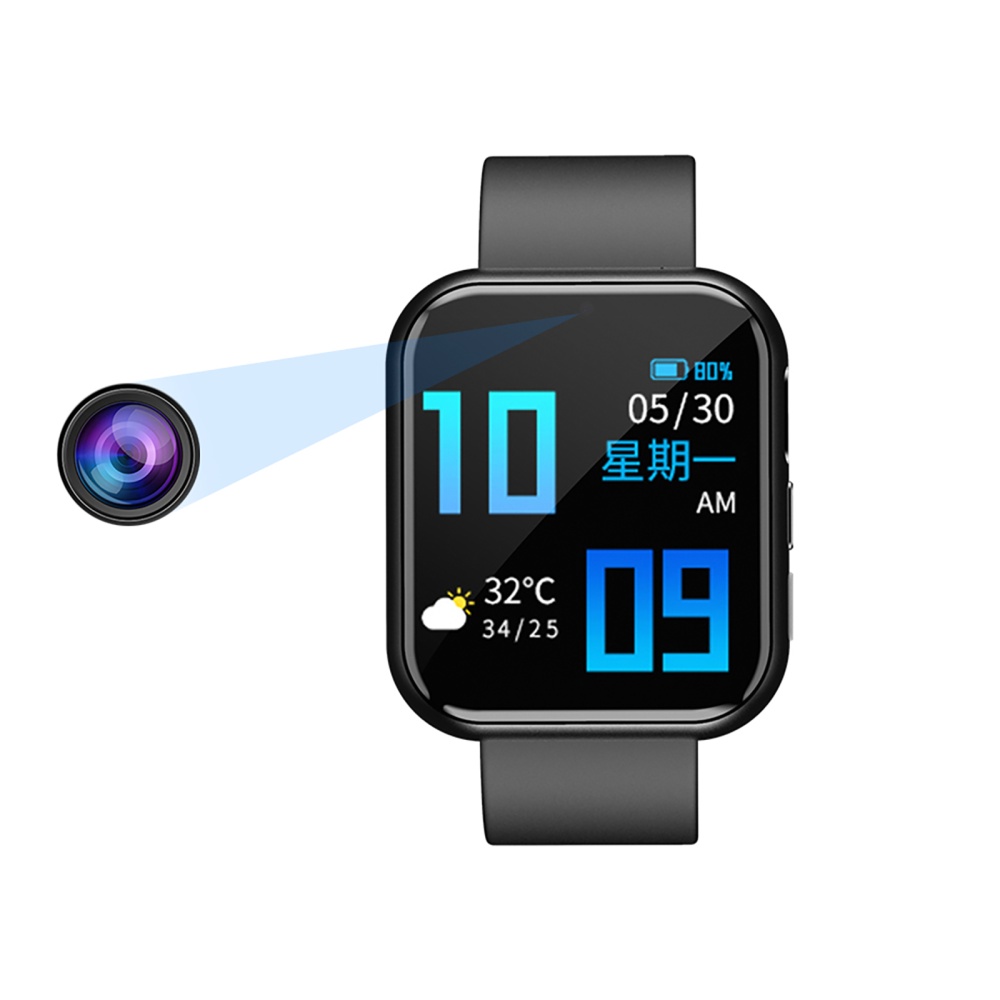 S8 1080p Camera Watch Heart Rate Blood Pressure Sleep Monitoring