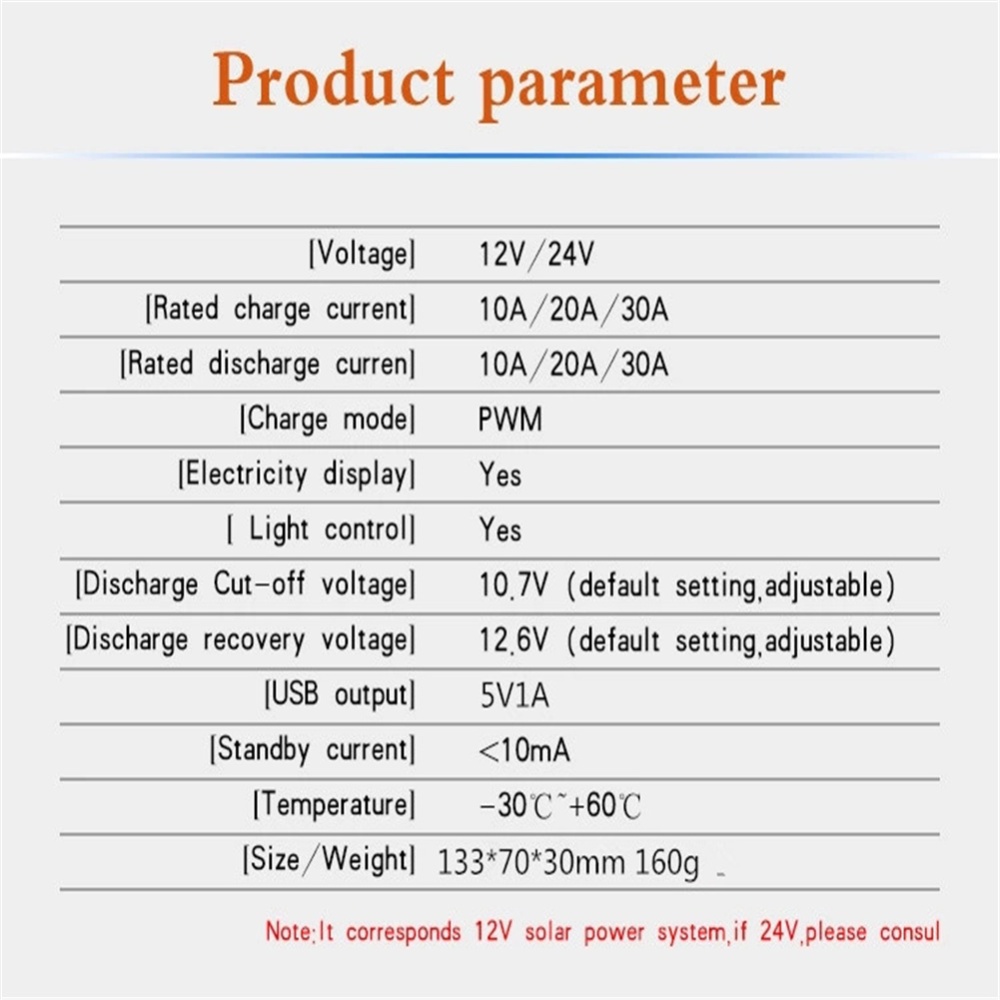 Solar Controller With Pwm Lcd Display Dual Usb Output Charge Management Equipment 10A - Image 3