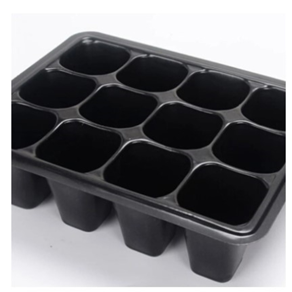 12 Holes Garden Grow Box Plant Germination Planting Seed Tray Kit Ventilated Sowing Insulation Thickened Gardening Storage Organizersn White - Image 2