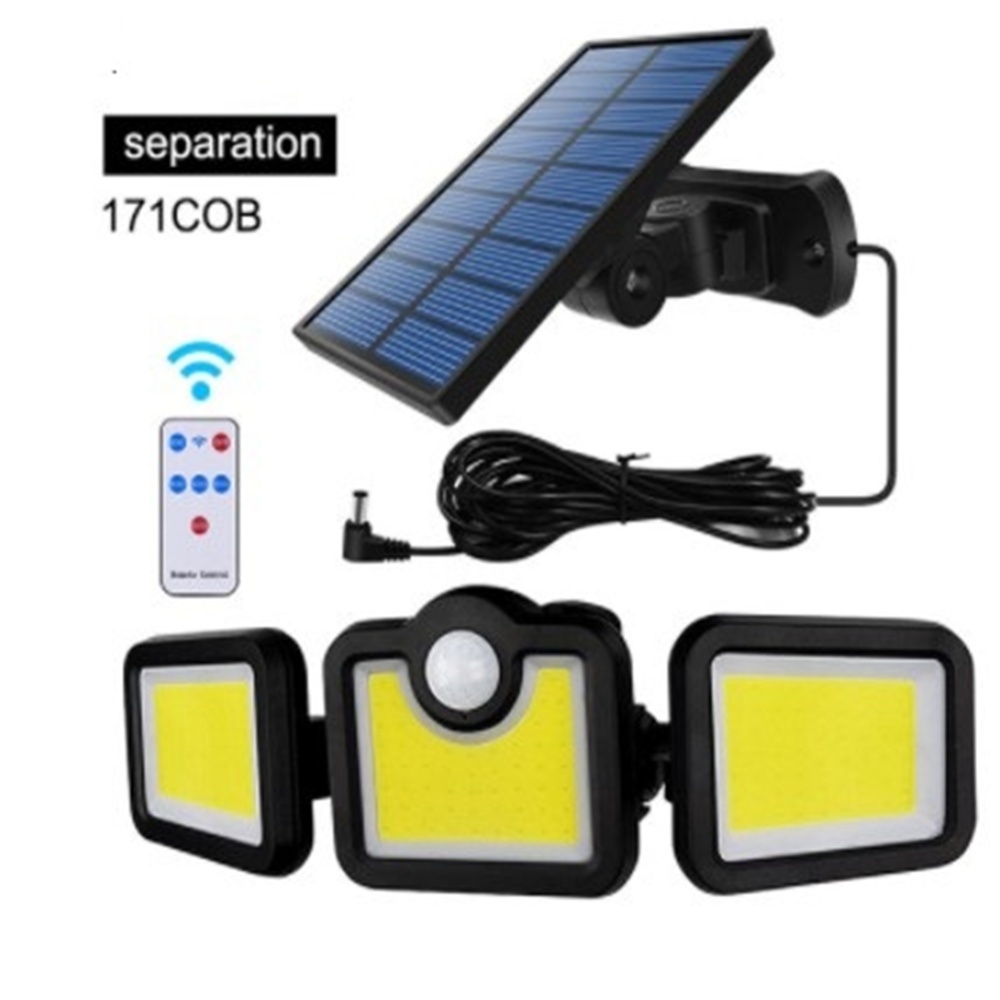 20w Solar Lights 171cob Ip65 Waterproof Super Bright Adjustable Wide Lighting Angle Lamp With Remote Control TG-TY07507