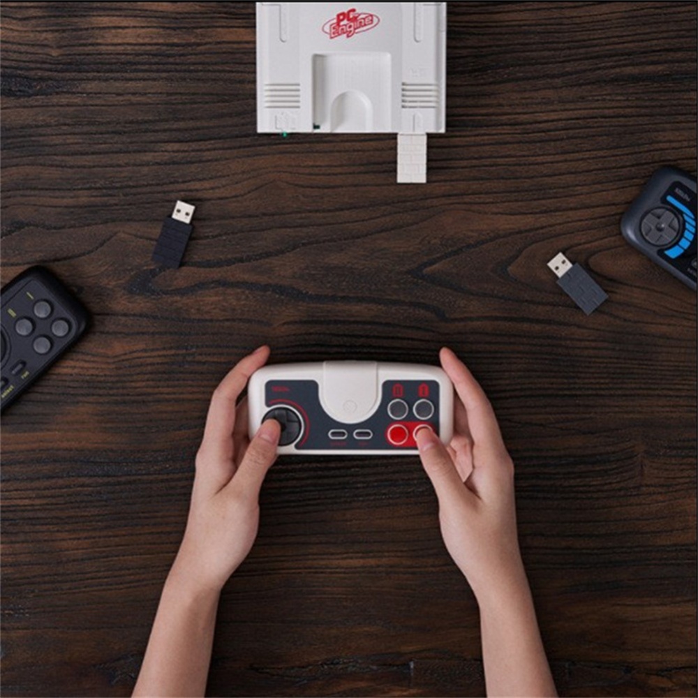 8bitdo Pce Core 2.4g Wireless Game Console for Pc Engine Coregrafx Mini Turbografx-16 Nintendo Switch Light Grey - Image 3