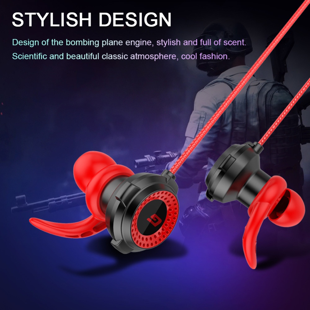 G11-a Music Game Headset With Microphone Sport Earbuds Earphone Gaming Earphones For Phones/pc red - Image 2