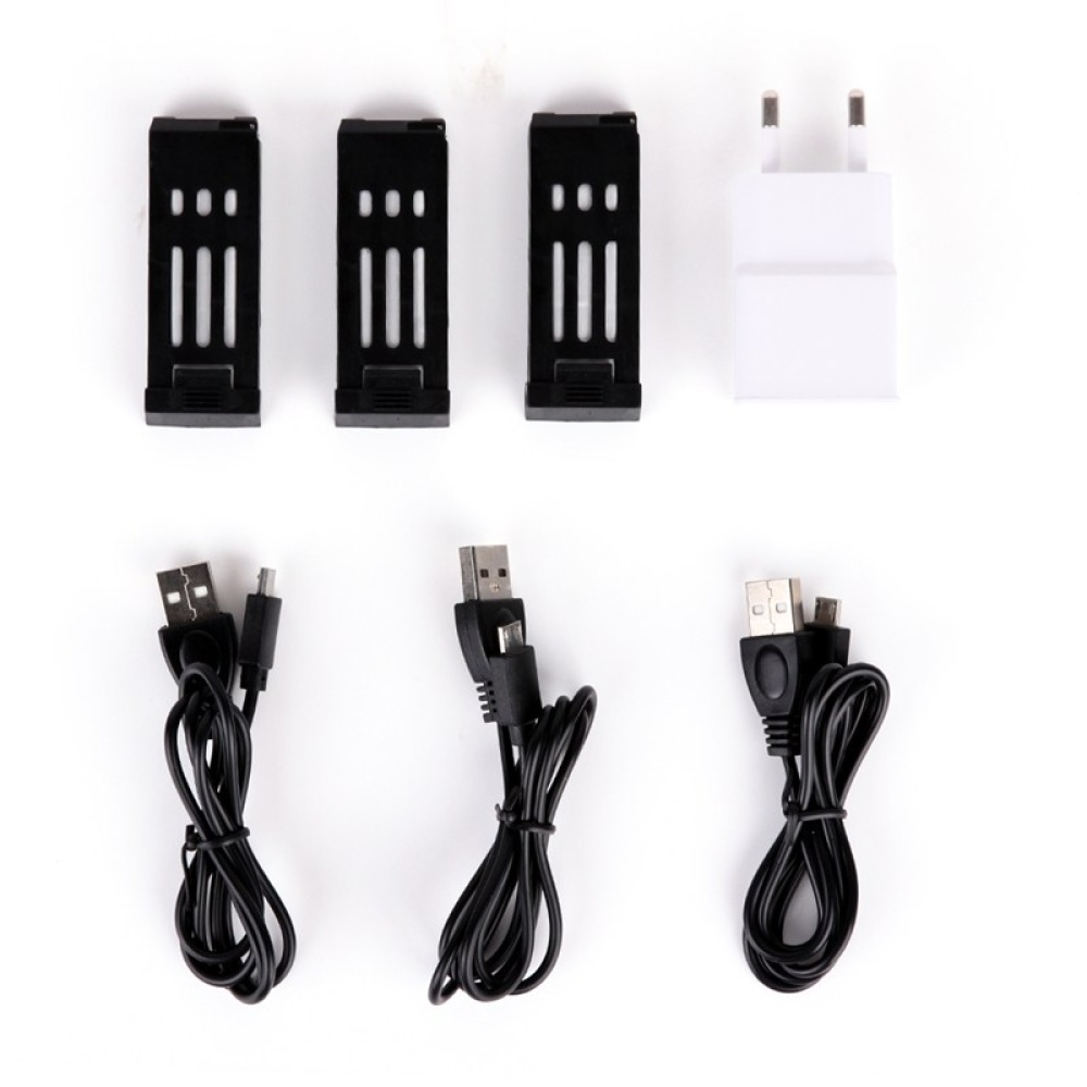 JY019 E58 Battery Charger Combo with 3.7V 500MAH Lipo USB Cable Adapter For RC FPV Racing Drone Spare Parts