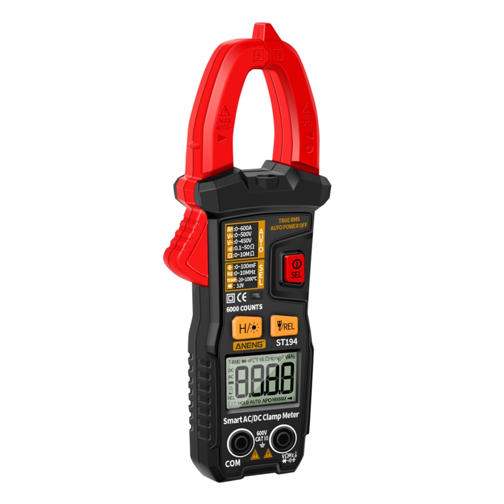 ANENG St194 Digital Clamp Meter 200A DC current Tester 600v Voltage Ammeter Trms 6000 Counts Capacitance Multimeter - Image 3