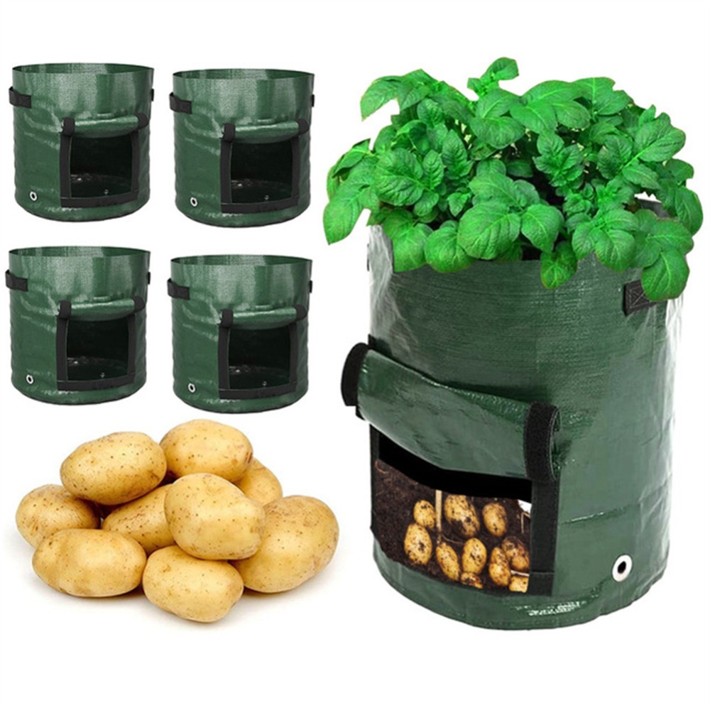 Outdoor Planting Bag Convenient Balcony Garden Vegetable Potato Pot S(29*34cm) - Image 3