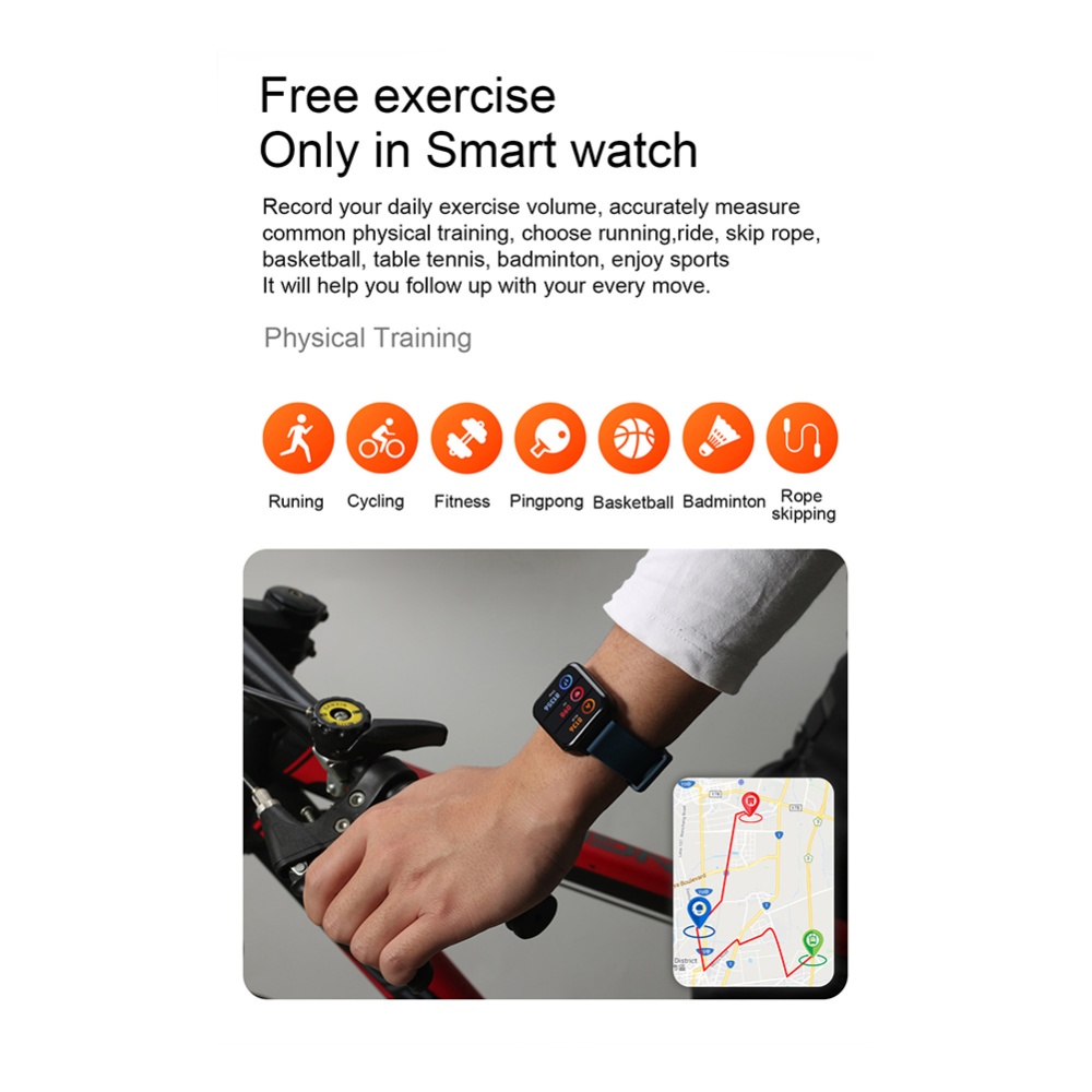 N90 Smart Watch Square 1.9-inch Screen Heart Rate Blood Pressure Oxygen - Image 3