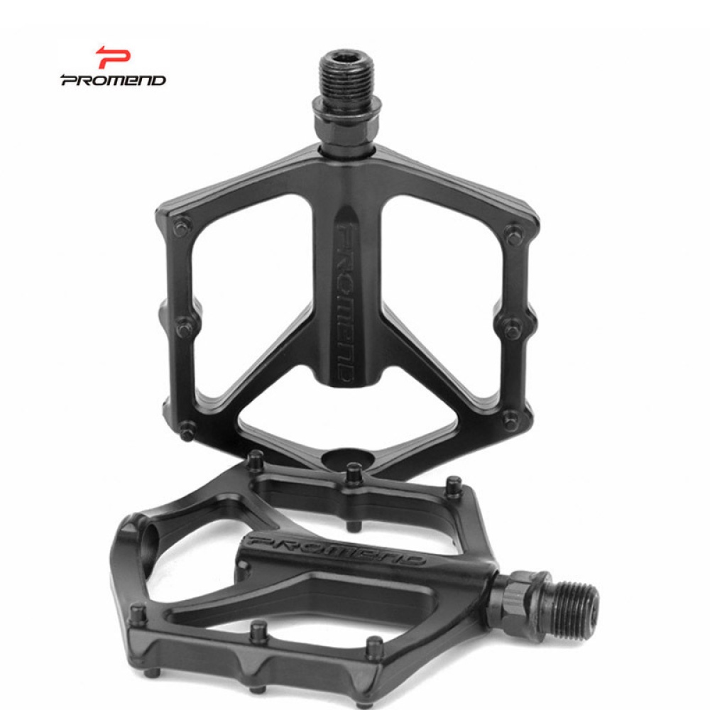 Mountain Bike Pedal Lightweight Aluminium Alloy Bearing Pedals for BMX Road MTB Bicycle Matte Black - Image 2