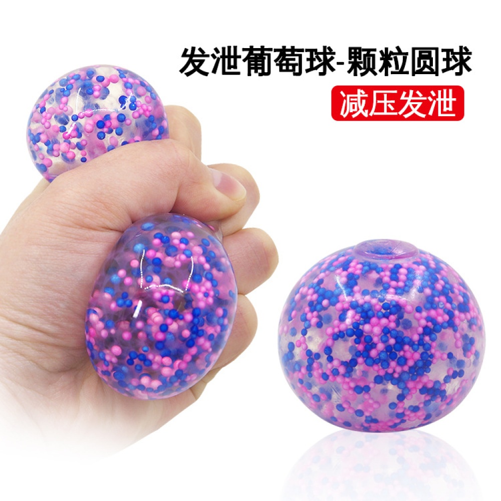 Decompress Vent Ball Stress Squeeze Relax Jelly Beads Colourful Toy Hand Anti-stress Relief Pressure Orange - Image 2