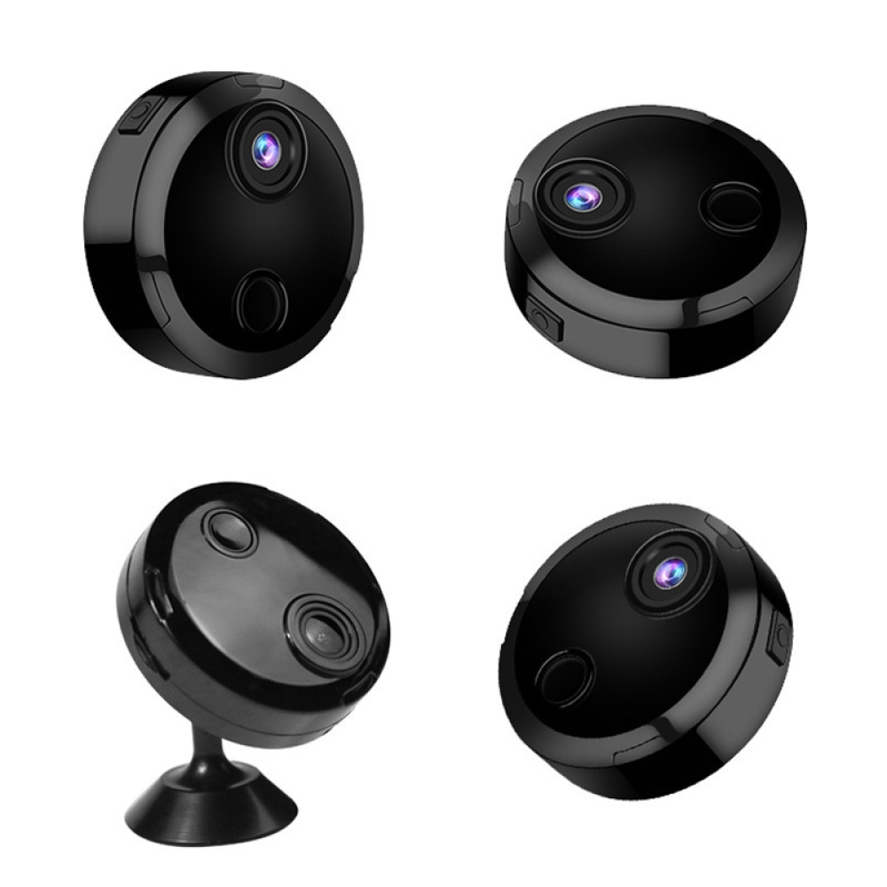 Home Wifi Wide-angle Wireless Camera High-definition Night Vision 1080p Security black - Image 2