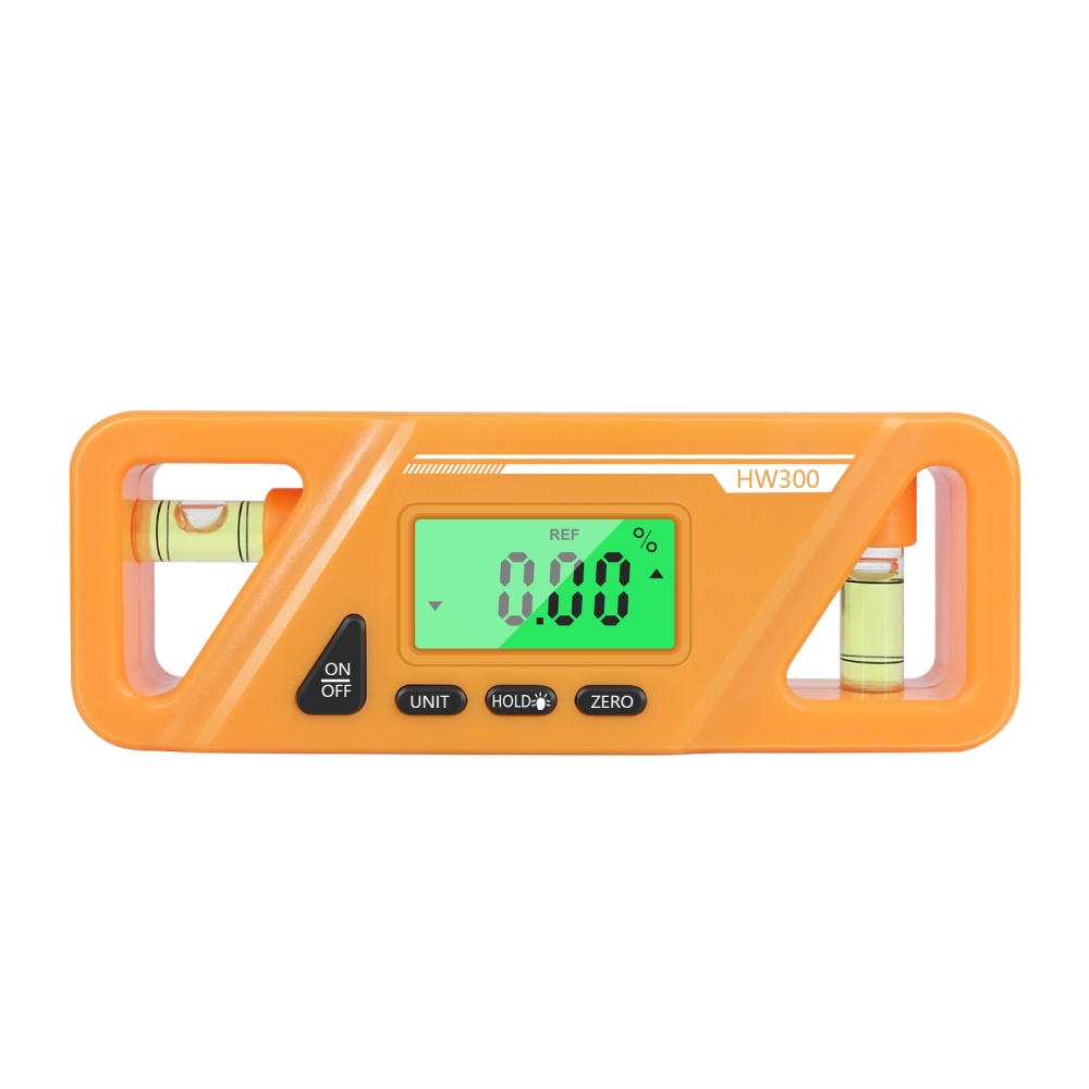 Inclinometer Angle Finder Level Digital Protractor Magnetic 90 Degree Goniometer Orange