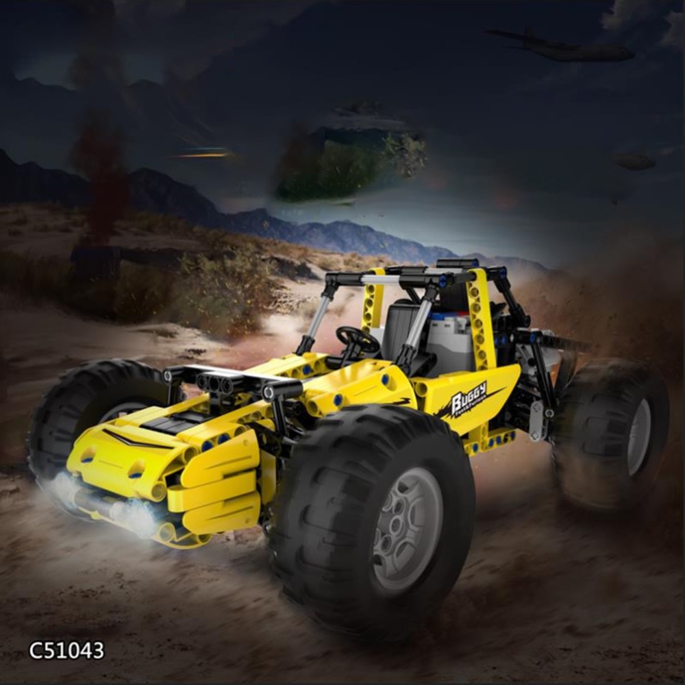 Building Block Climbing Car Toys Rear Drive All Terrain Remote Control Off-road Vehicle Assembled Model For Children Boys As picture show - Image 2