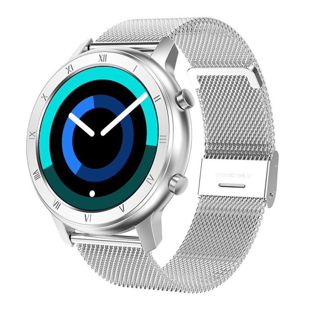 Dt89 Color Screen Smart Watch Information Push Female Cycle Reminder Bluetooth Sports Bracelet Silver Steel