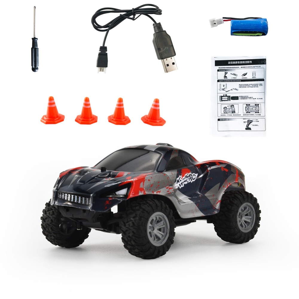 1:32 High-speed 2.4g RC Drift Car With Lights Off-road Remote Control Vehicle Model Boy Toy Blue - Image 2