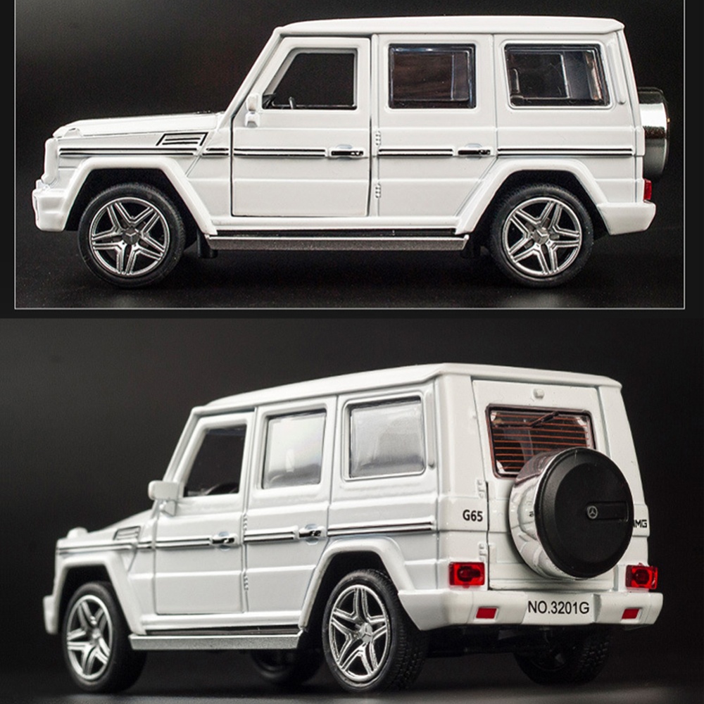 Alloy Car Model Ornaments Compatible for Brabus G Simulation Pull Back Toy Children Gifts G700 Red - Image 2