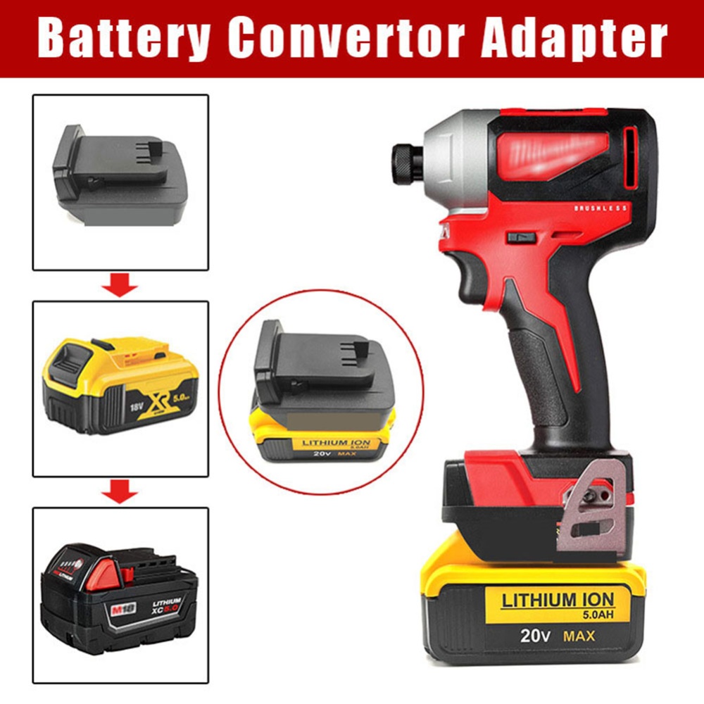 Battery Converter Compatible for Dewalt 18v/20vmax Lithium Black - Image 3