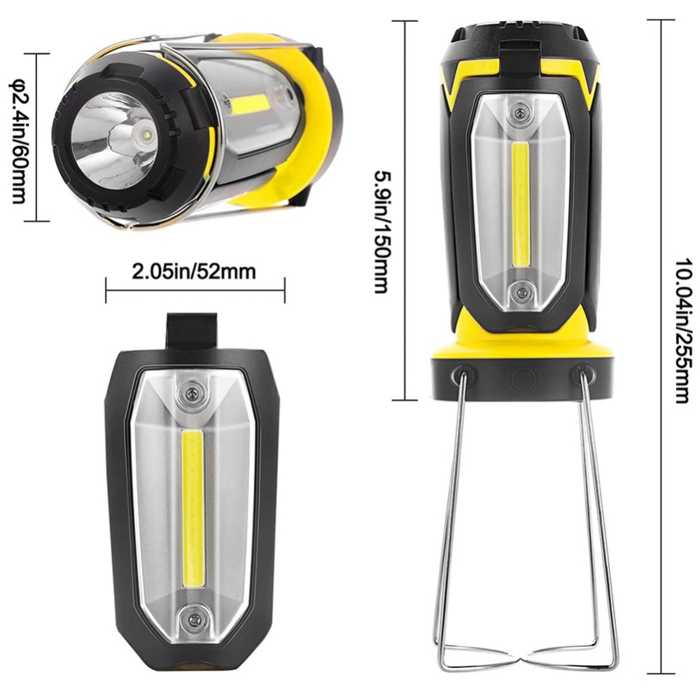 Outdoor Led Camping Light 6 Modes USB Rechargeable Portable Long-lasting Emergency Lantern Red - Image 2