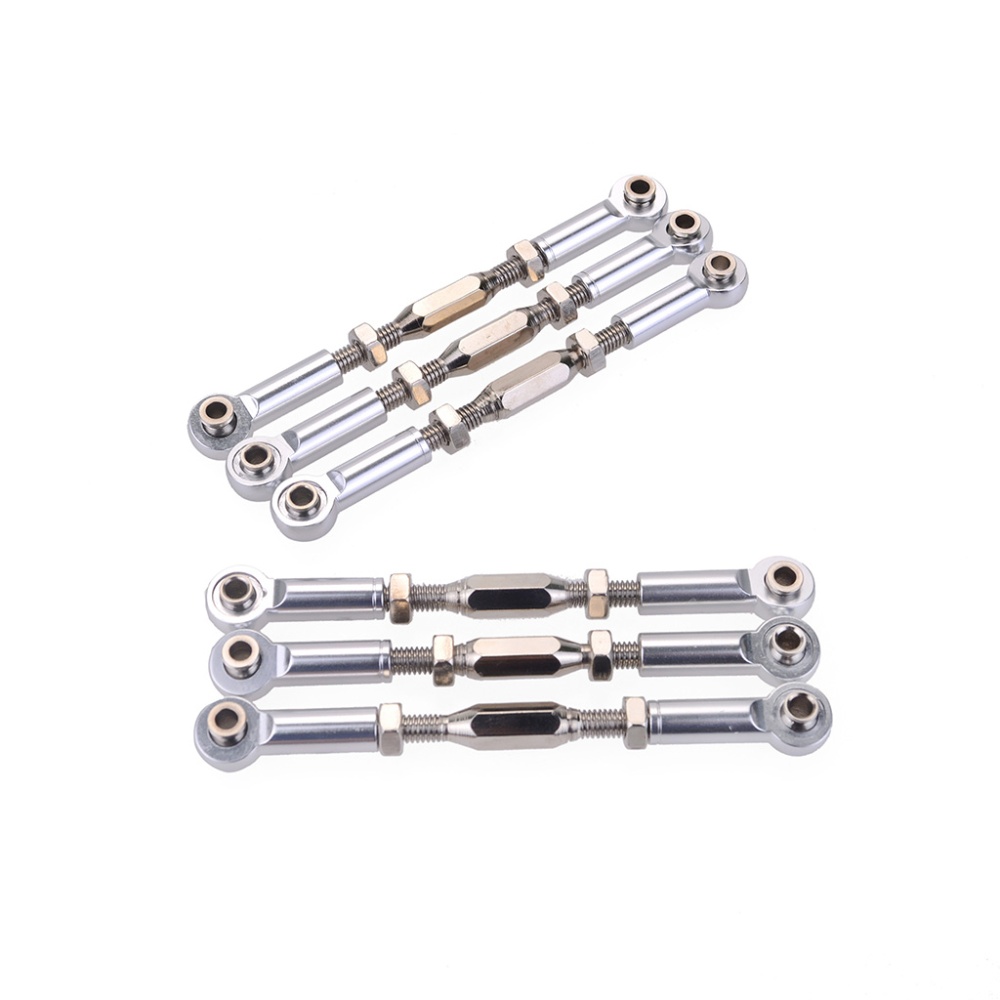 71mm Aluminum Turnbuckle Rod Linkage For RC 1/10 Redcat Traxxas EPX HSP ZD Racing HPI Truck Buggy Truggy Upgrade Parts Silver - Image 2