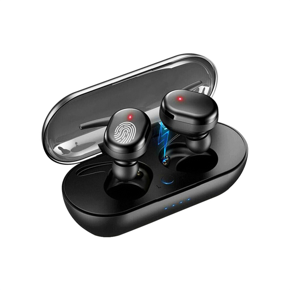 Tws Wireless Stereo Headphones Bluetooth-compatible 5.0 In-ear Noise Reduction Waterproof Earbuds Headset With Charging Case black